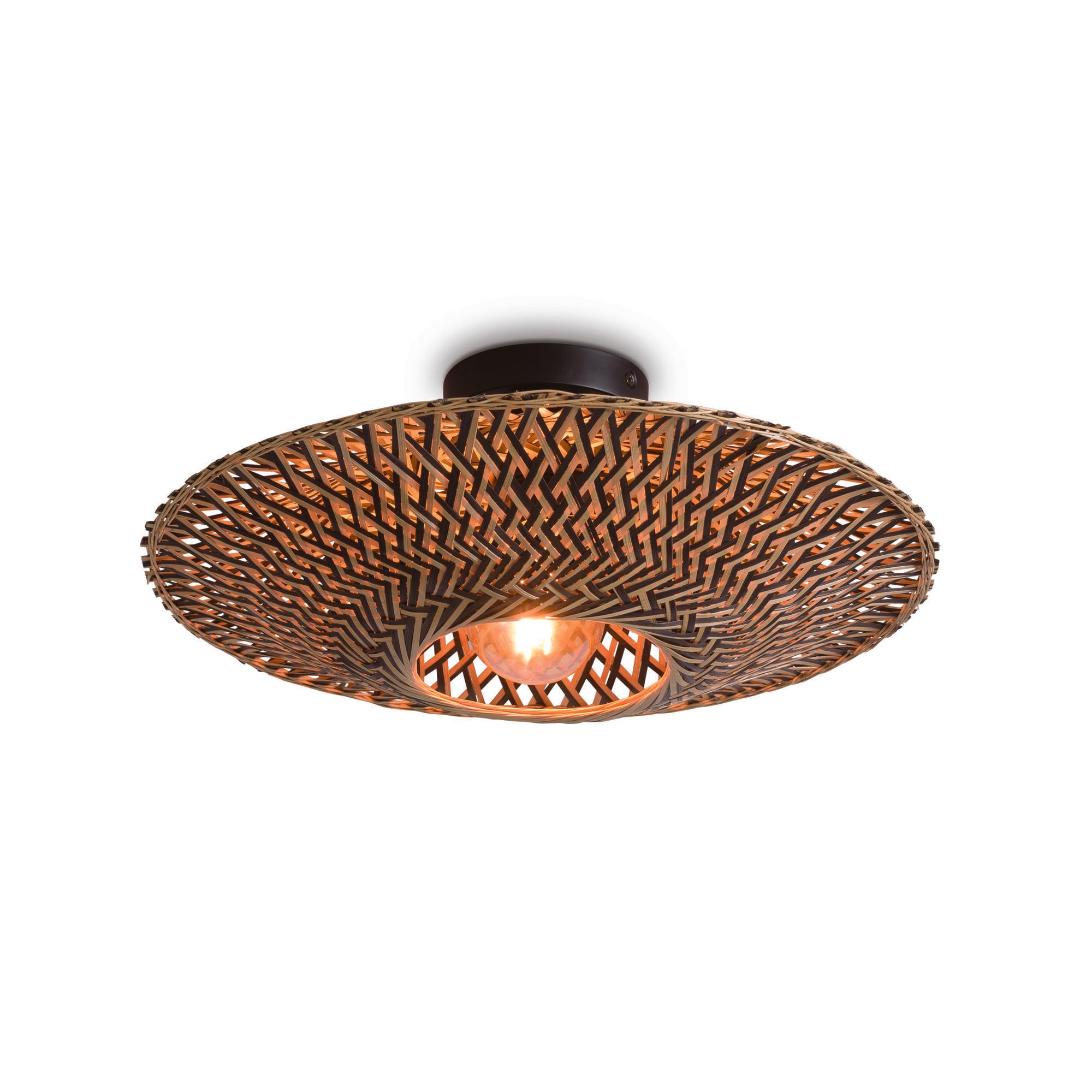 GOOD&MOJO plafonnière Bali - bruin - Ø44cm