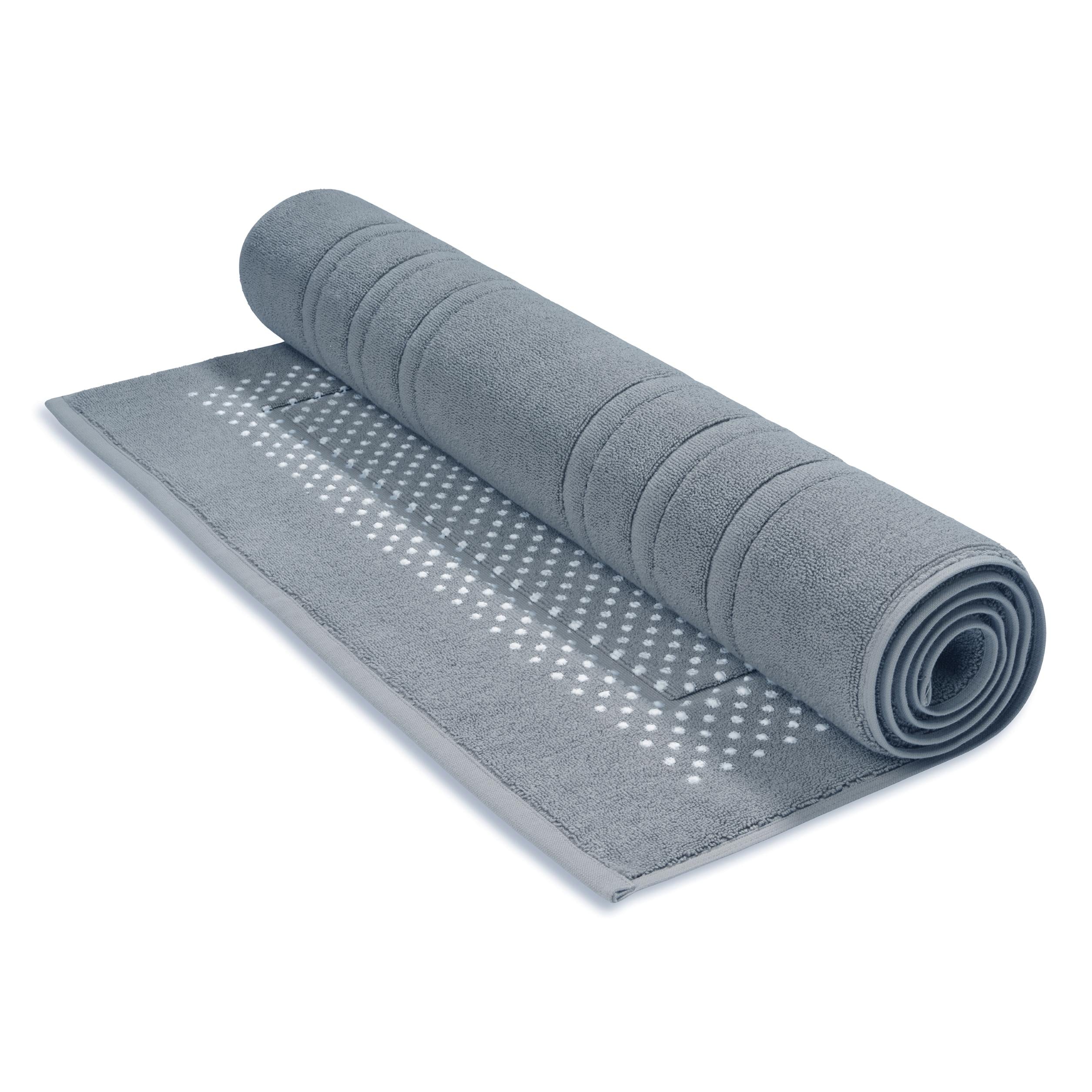 Houston Badmat Dusty Blue   60 x 60 cm   Blauw   Katoen