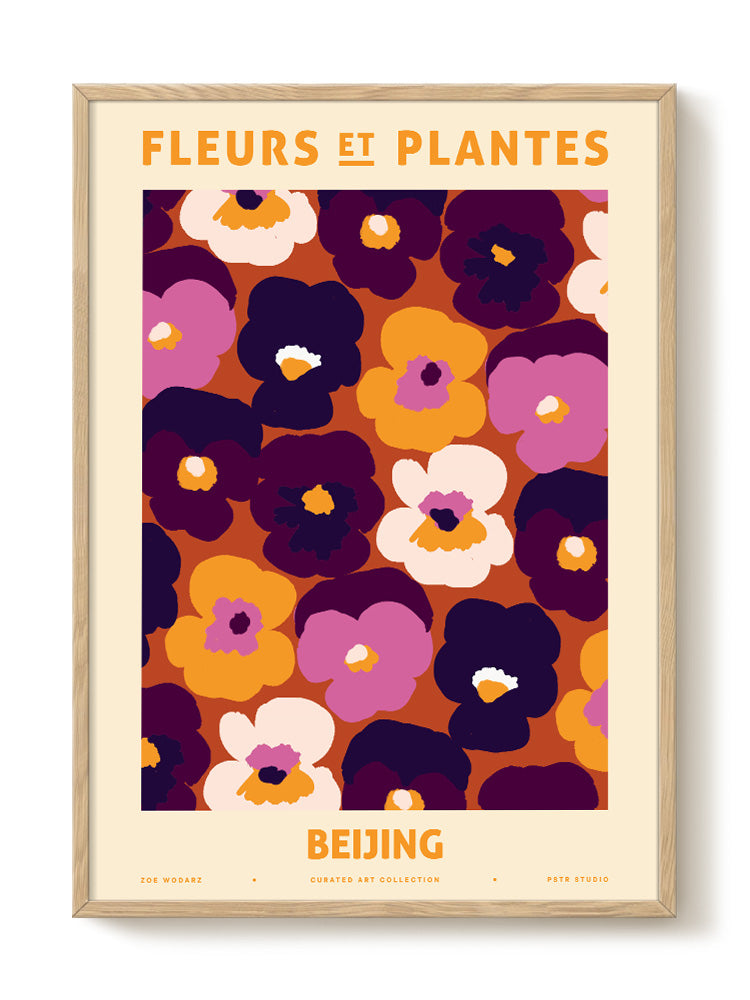 Zoe - Fleurs et Plantes - Beijing - PSTR studio Kunst Poster