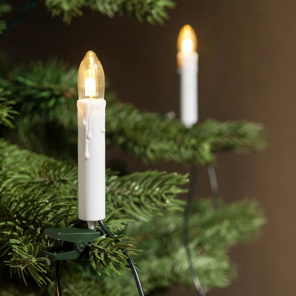 LED-Weihnachtsbaumkerzen, 16 Lichter, warmweiß