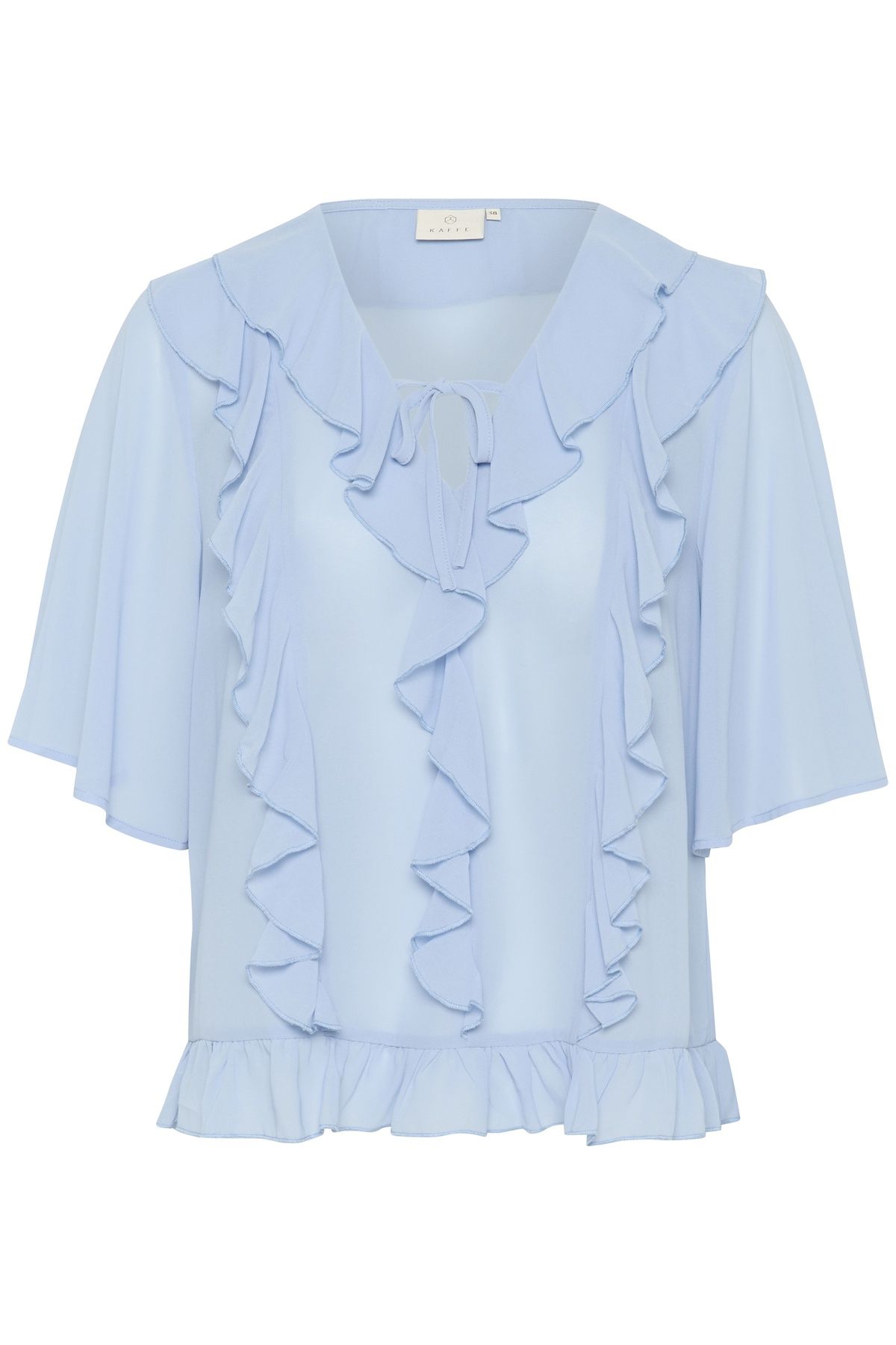Kaffe KAninna Frill Detail V-Neck Blouse