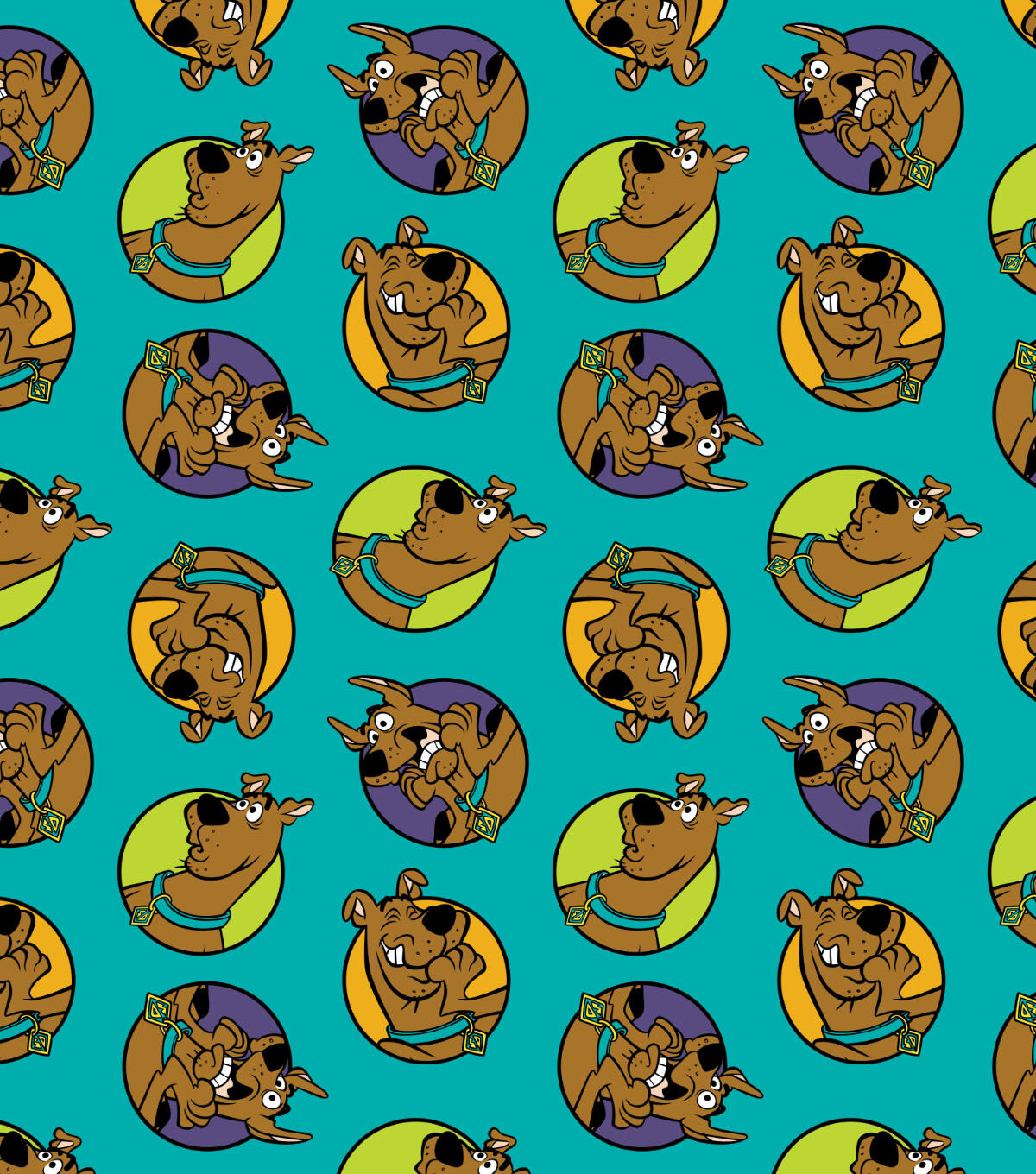 Scooby Doo Fleece Fabric Blue Expressions