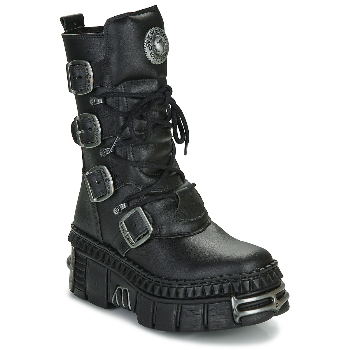 New Rock - WALL 1473 VEGAN - Black