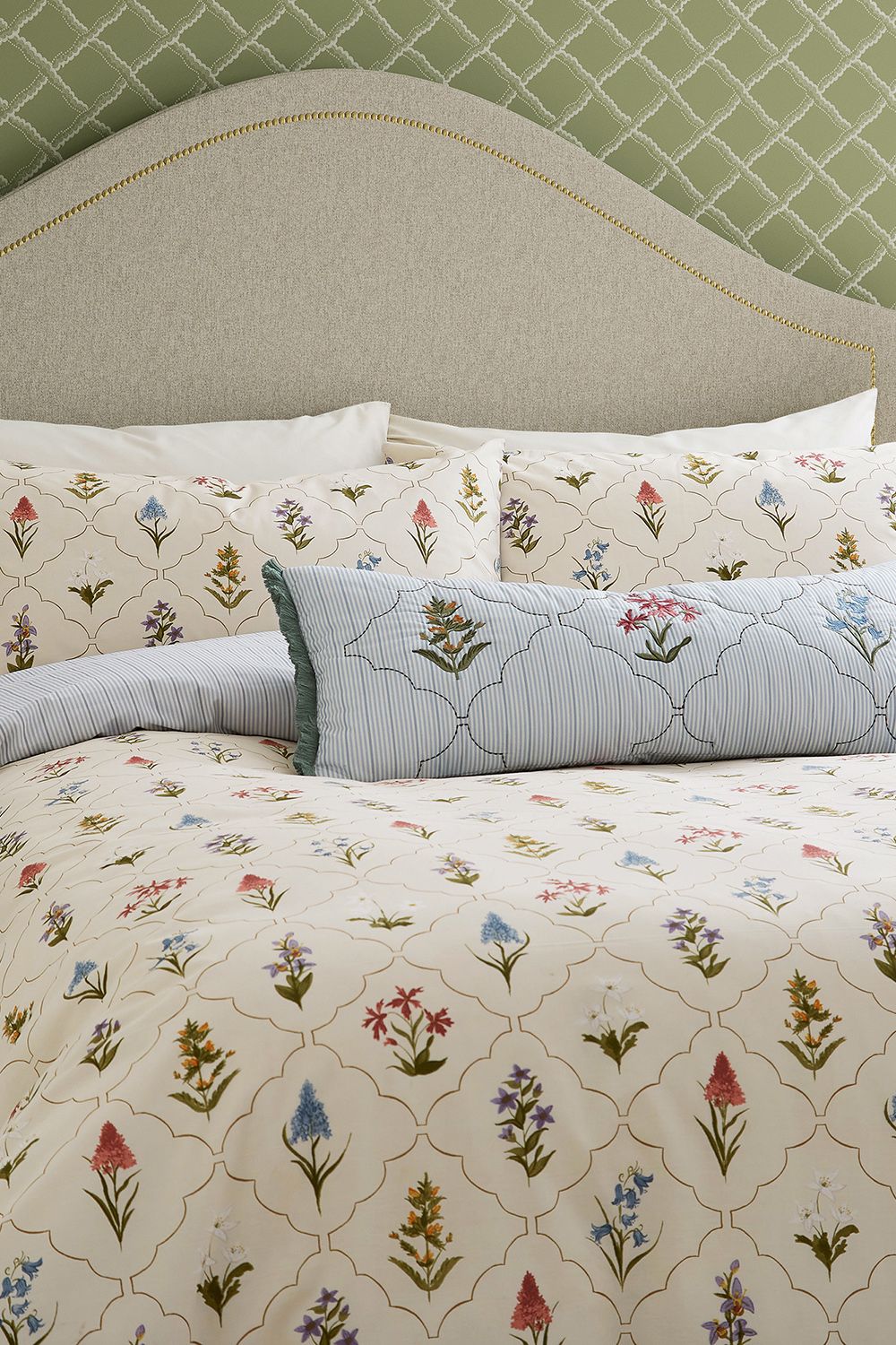 Sanderson Spring Meadow' Cotton Cushion
