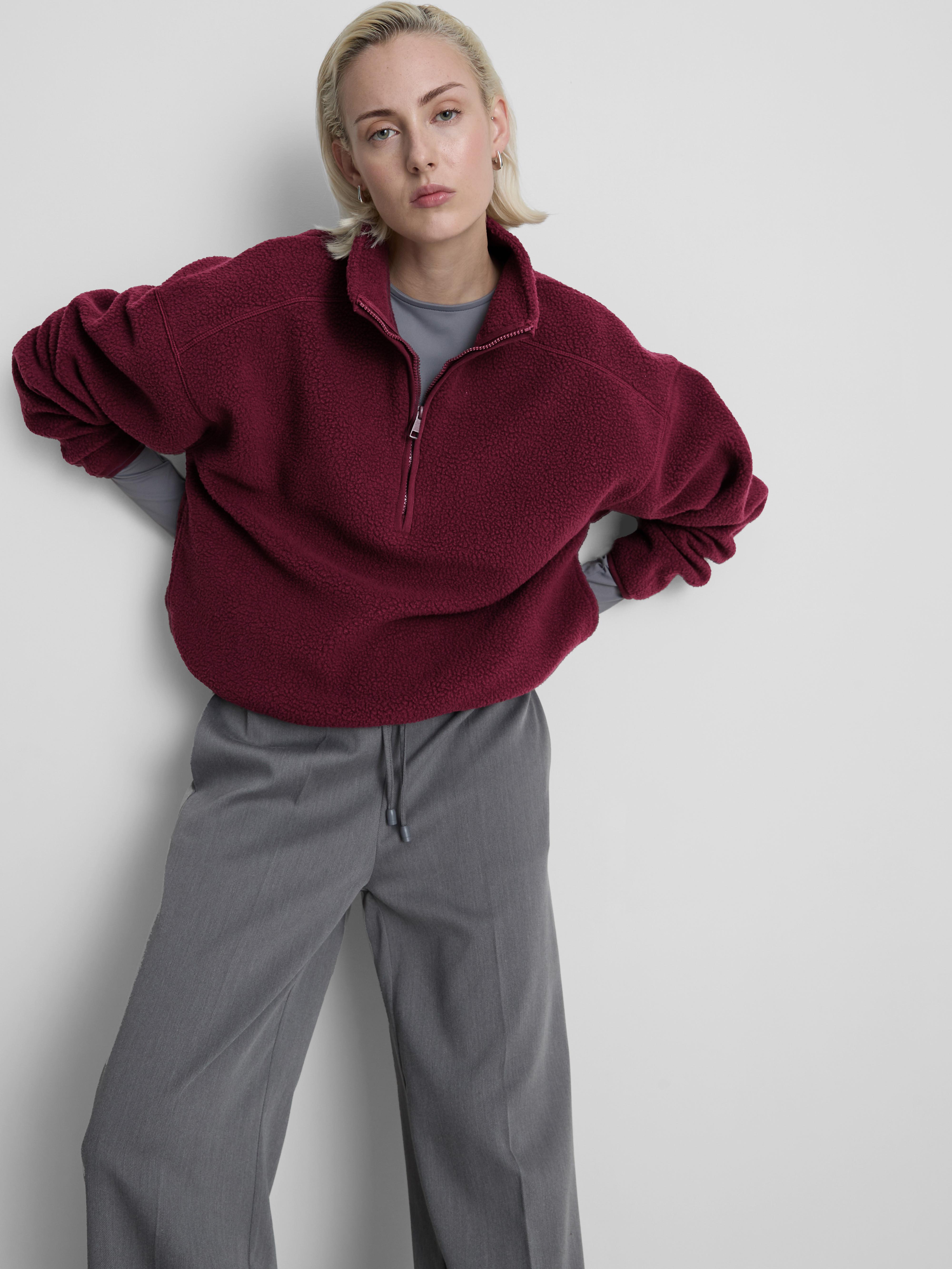 Half Zip Borg Fleece