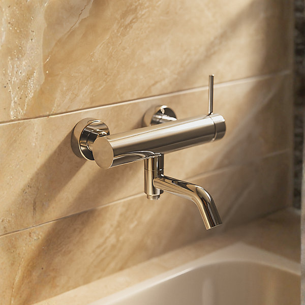 BALNEO Robinet de baignoire argent Acier inoxydable - Mitigeur mural pour baignoire CASCADE