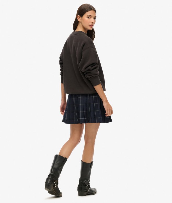 Vintage Pleated Mini Skirt