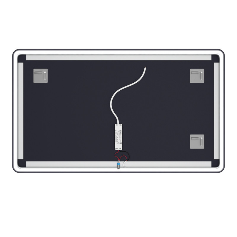 Miroir LED Start noir 70 x 120 cm AURLANE