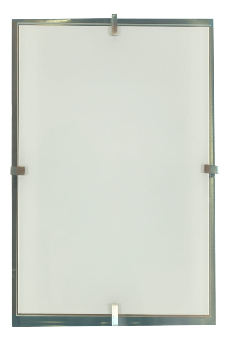 Plafon srebrno-biały prostokątny 20cm FRENA 2xE27x40W IP20 Candellux