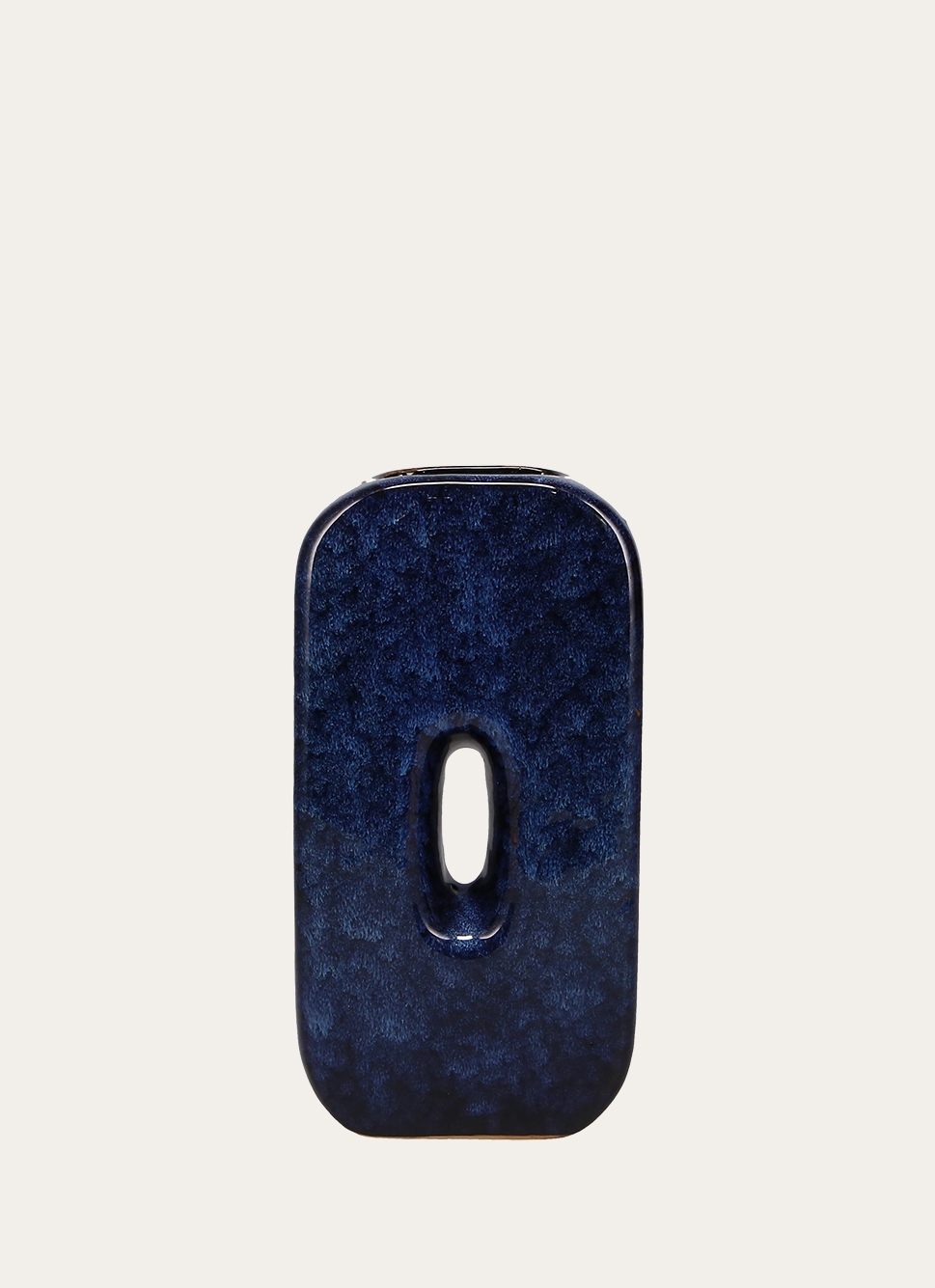 VASE ÉMAILLÉ FORME CREUX AU CENTRE BLEU