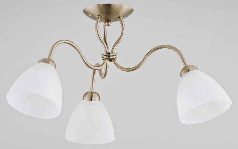 Lampa sufitowa ARIELpatyna-biała 3xE27x15W IP20 Alfa