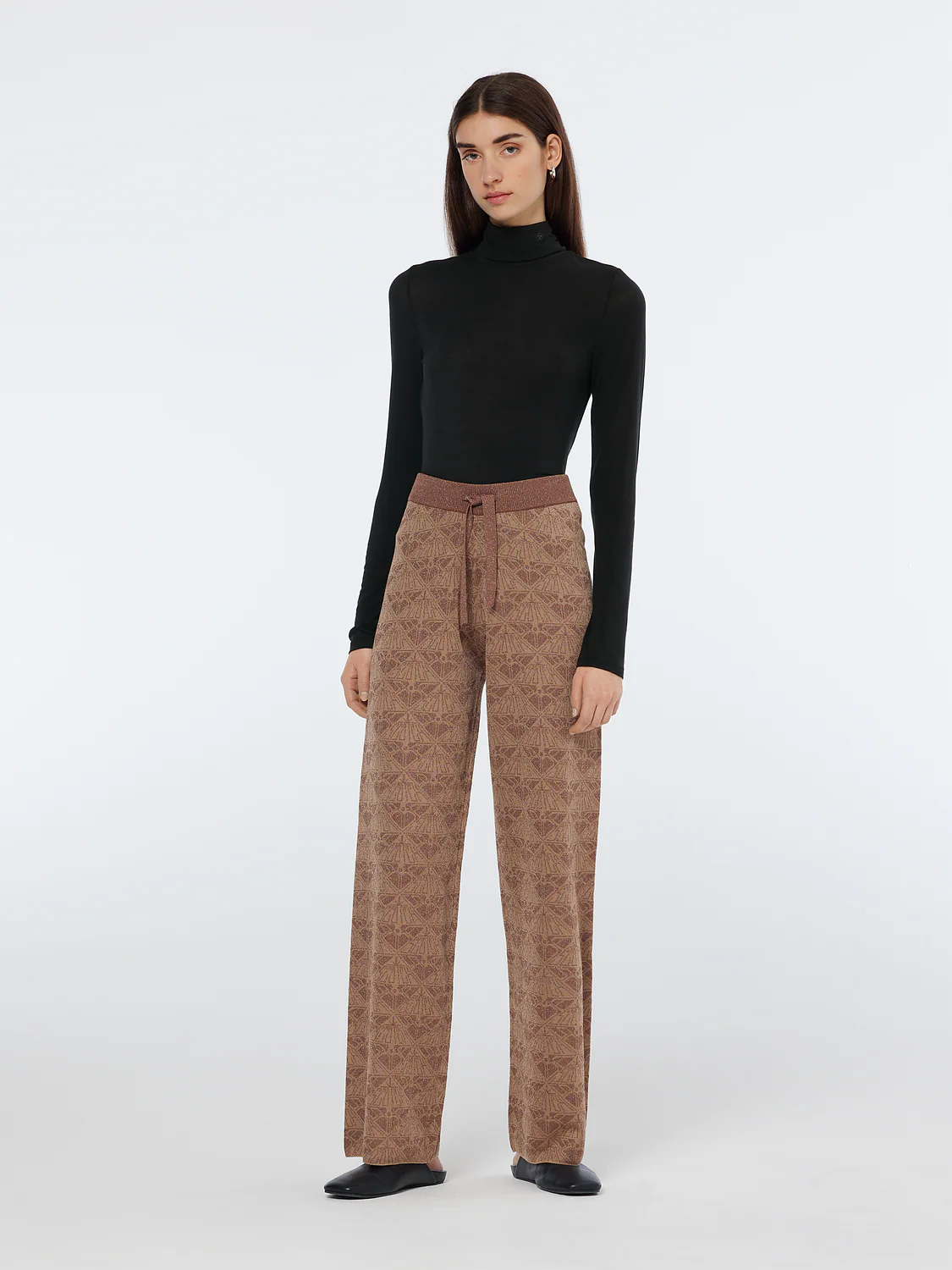 Monogram Jacquard Knit Trousers