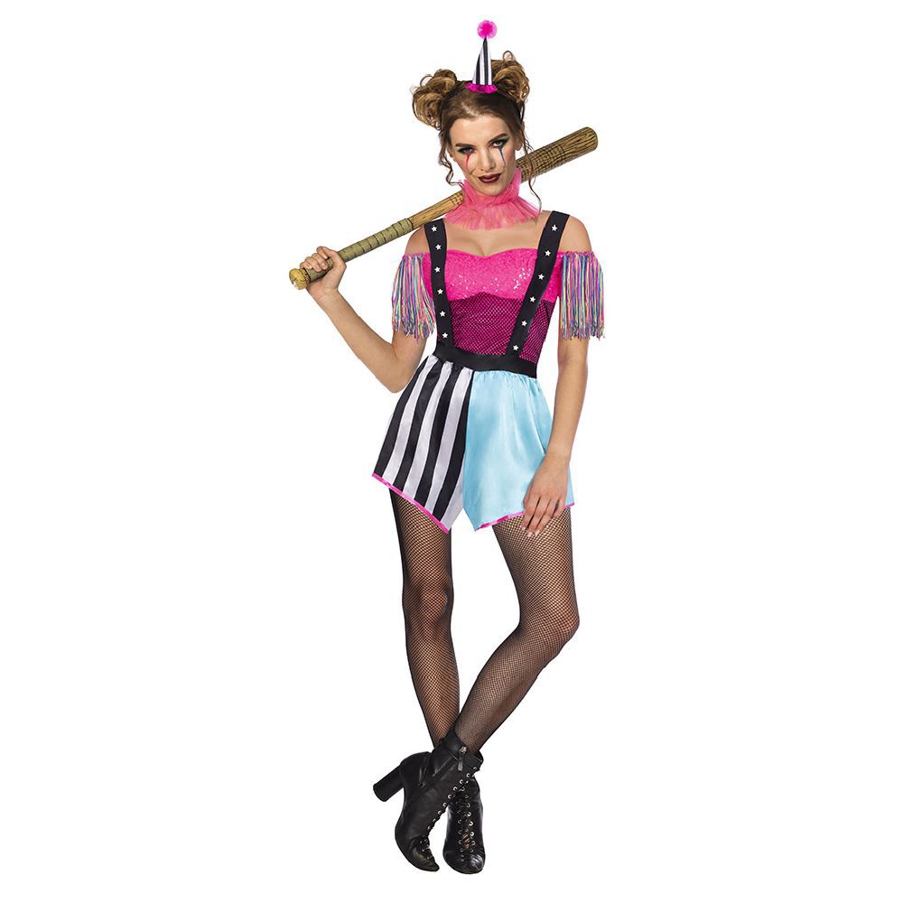 Déguisement adulte Halloween Crazy Girl femme diabolique Taille M
