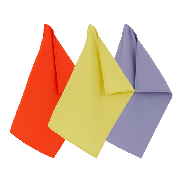 CONJUNTO COM 3 PANOS DE COPA 60 CM X 40 CM RAINBOW