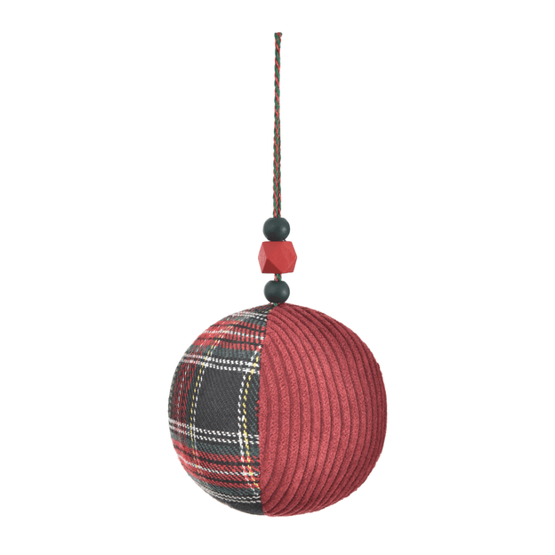 PINGENTE BOLA TARTAN HOHO HOME