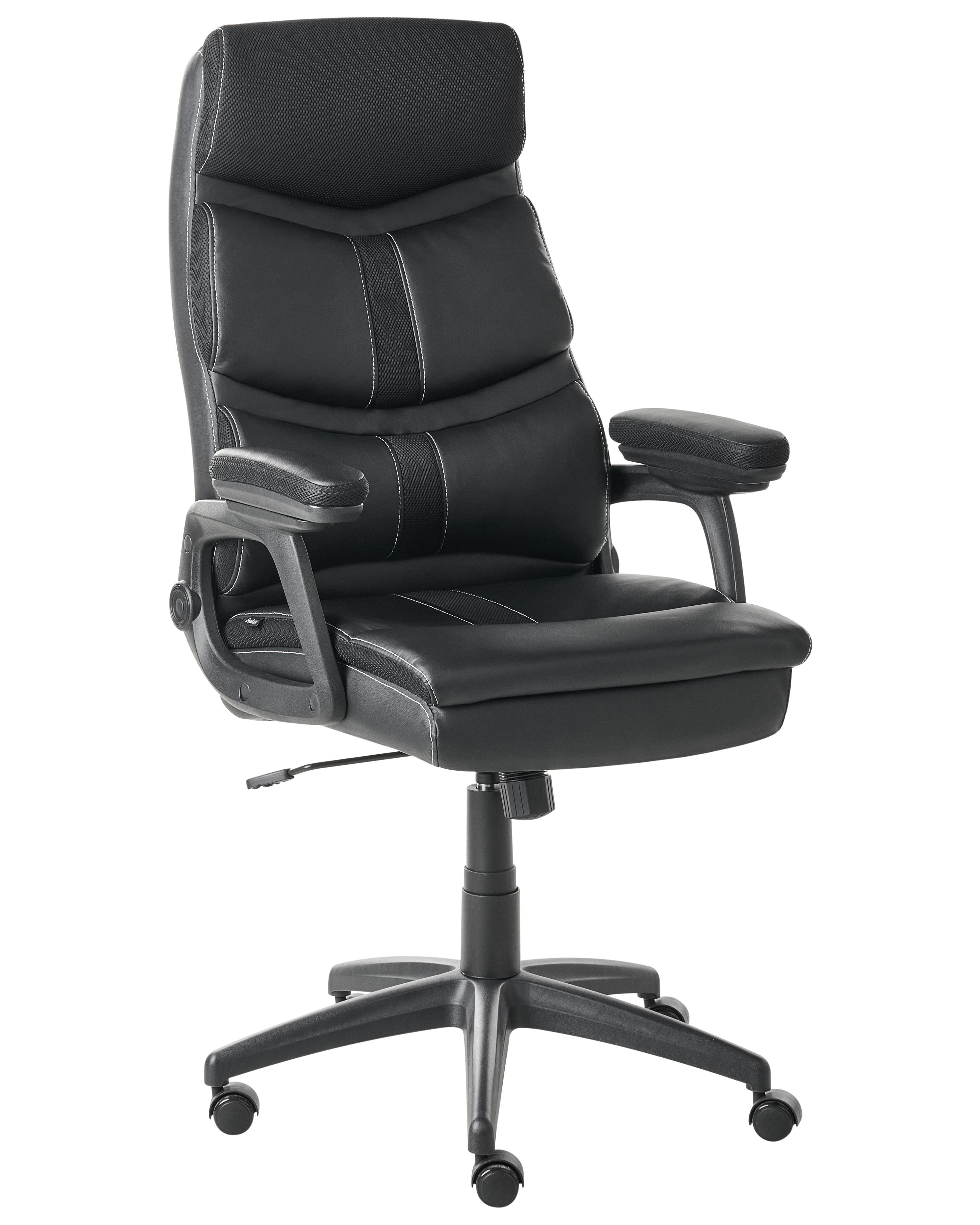 Executive Chair RULER Faux Leather Black