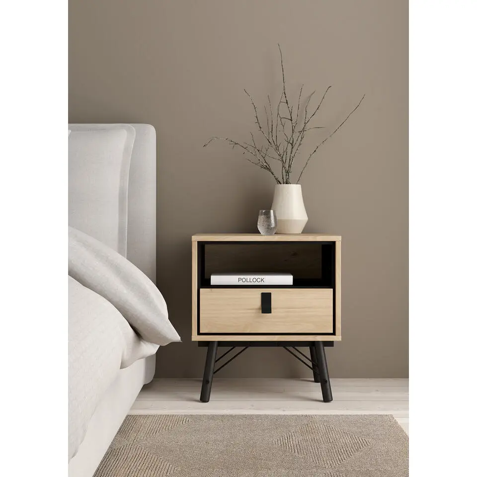 Nachtkastje Naturel - 55x40x60cm - Ry