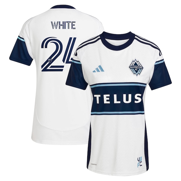 Brian White Vancouver Whitecaps FC adidas Women's 2025 The Peak Replica Player Jersey - White