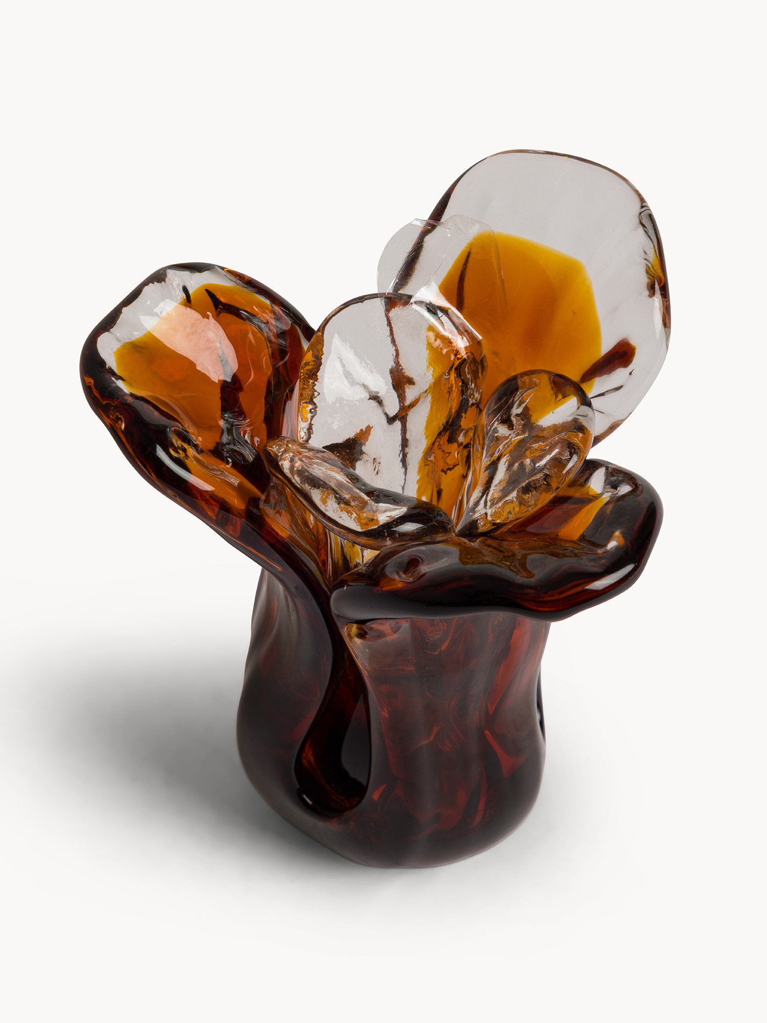 Candeliere in vetro colorato in pasta