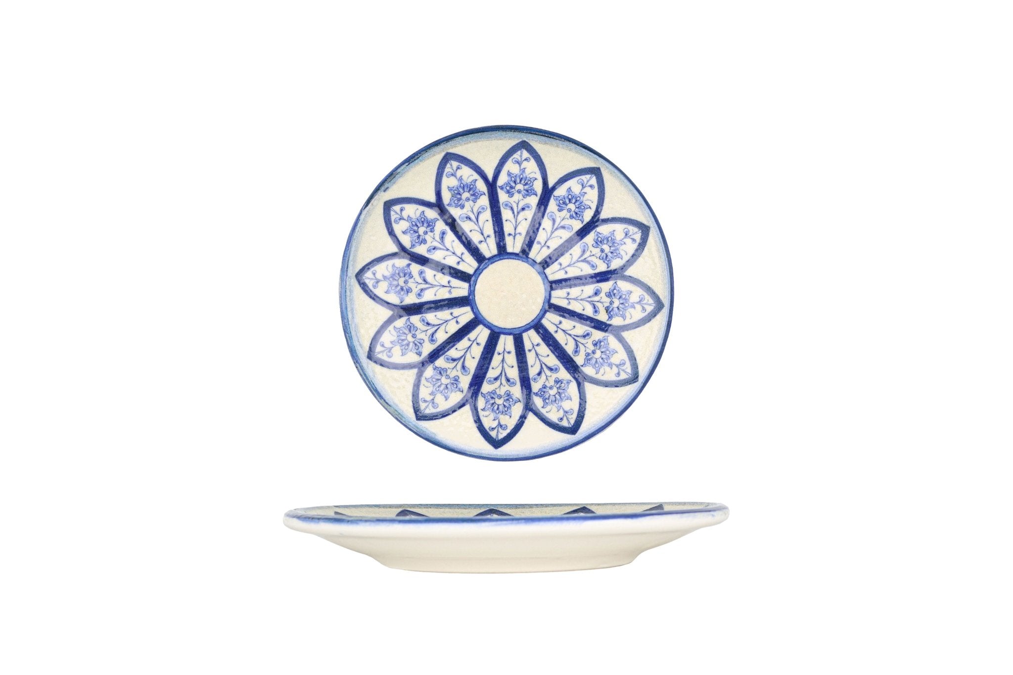 Bonna Gebaksbord - Esnaf - Porselein - 15 cm - set van 6