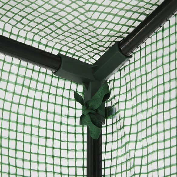 Gewächshaus, 0,5 m², Stahl/Kunststoff