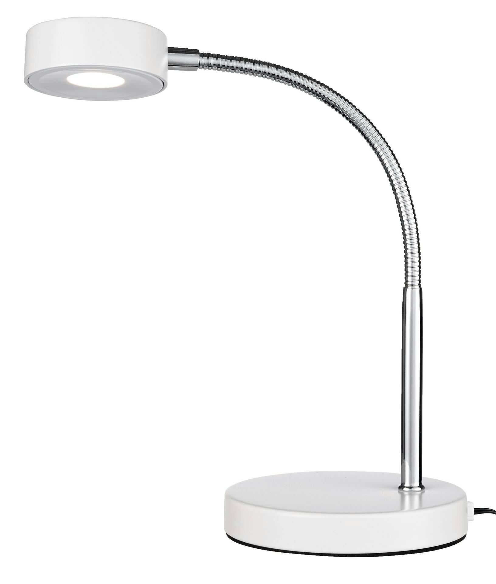 NOMA LED Desk Lamp, 15-1/4-in, White/Silver