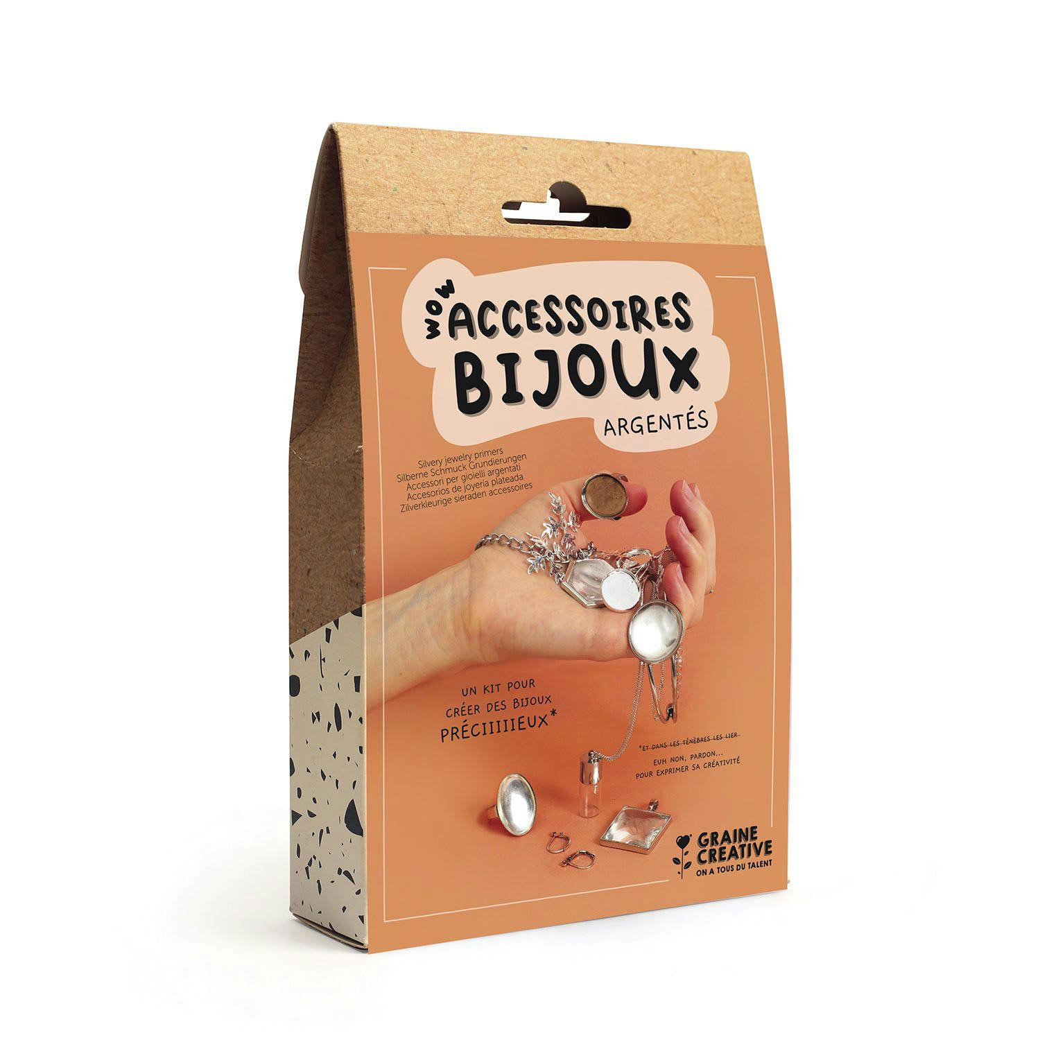 - Coffret d'accessoires pour bijoux argentés