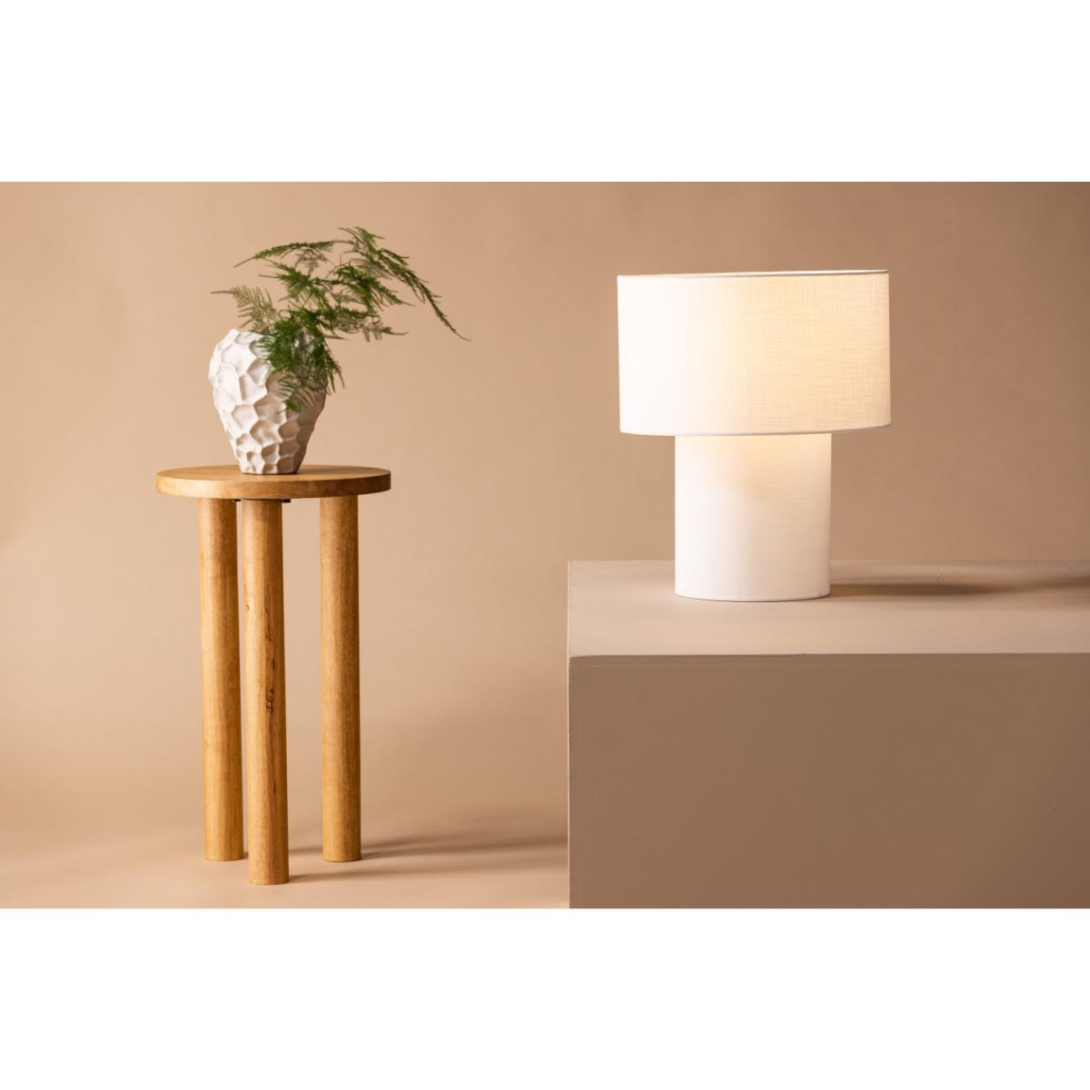 Svea - Koda ronde tafellamp - ø 35 cm - wit