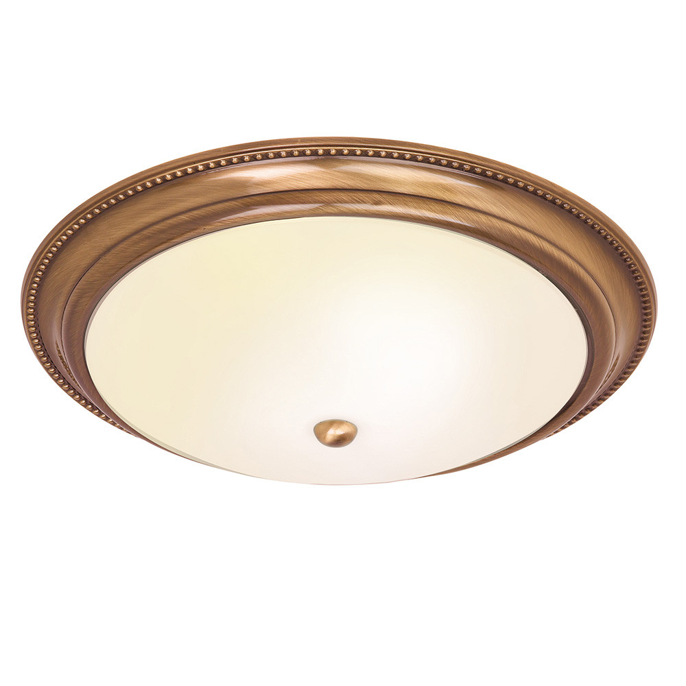 Plafon ATLAS antyczny mosiężny 2xE27x20W wym:10x43x43cm IP20 Endon