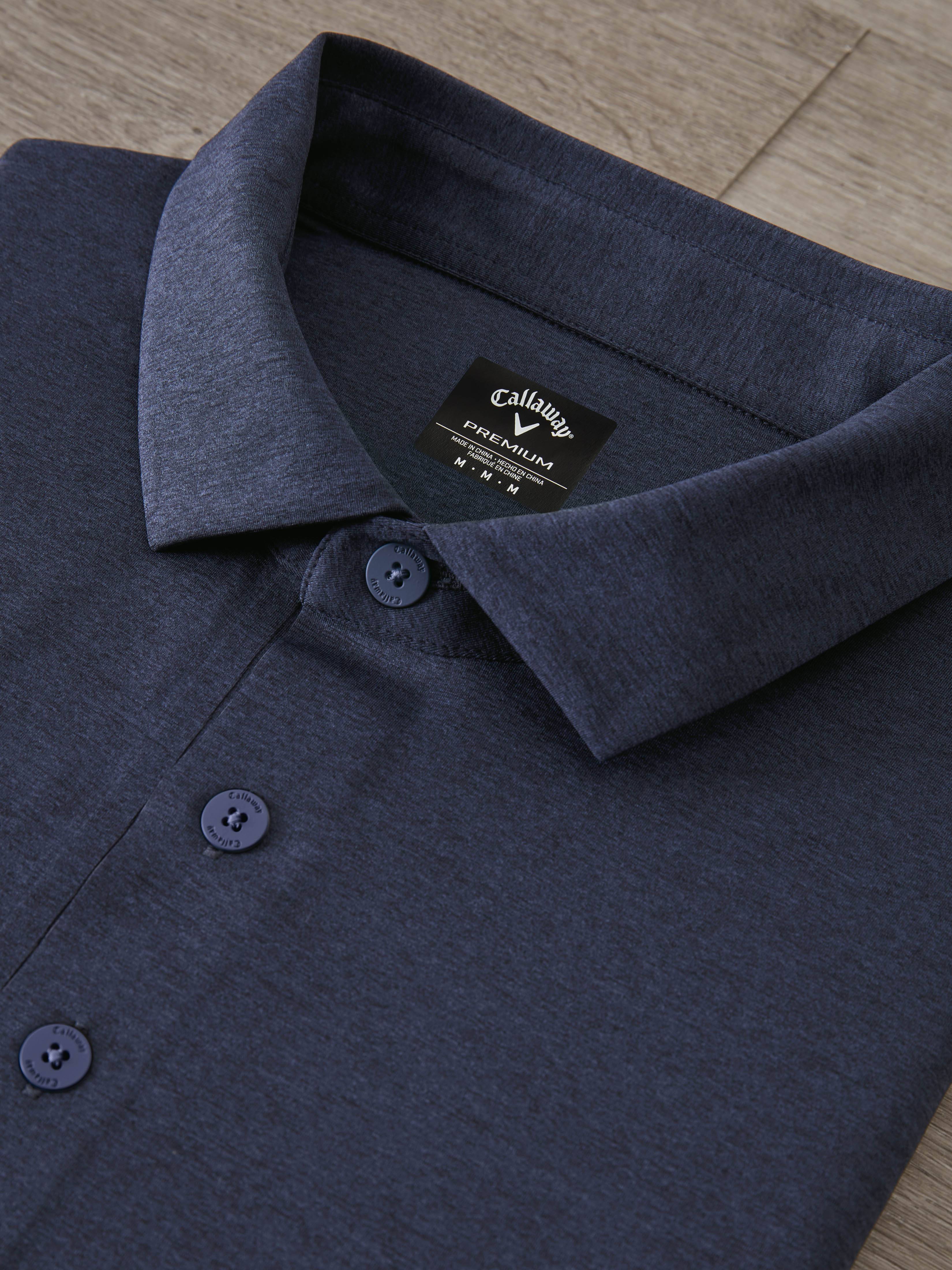 Mens Premium Heather Soft Touch Golf Polo