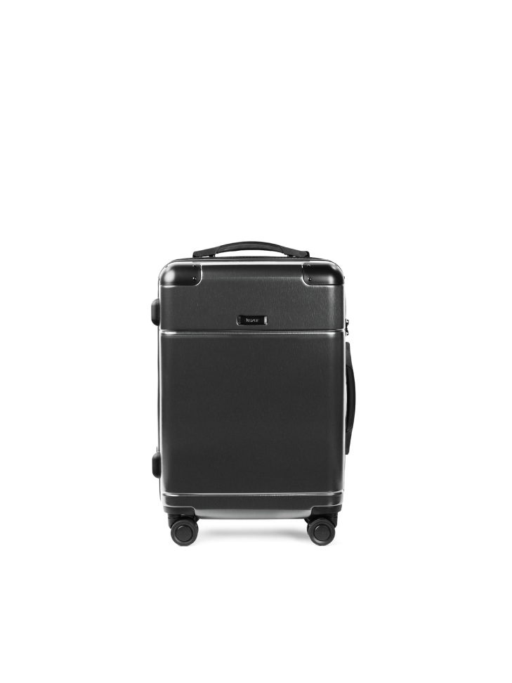 Grey cabin bag made of polycarbonate