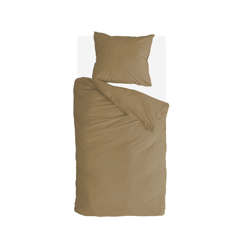 Byrklund - Dekbedovertrek Go Velvet - 140x220 cm - Honing Mosterd