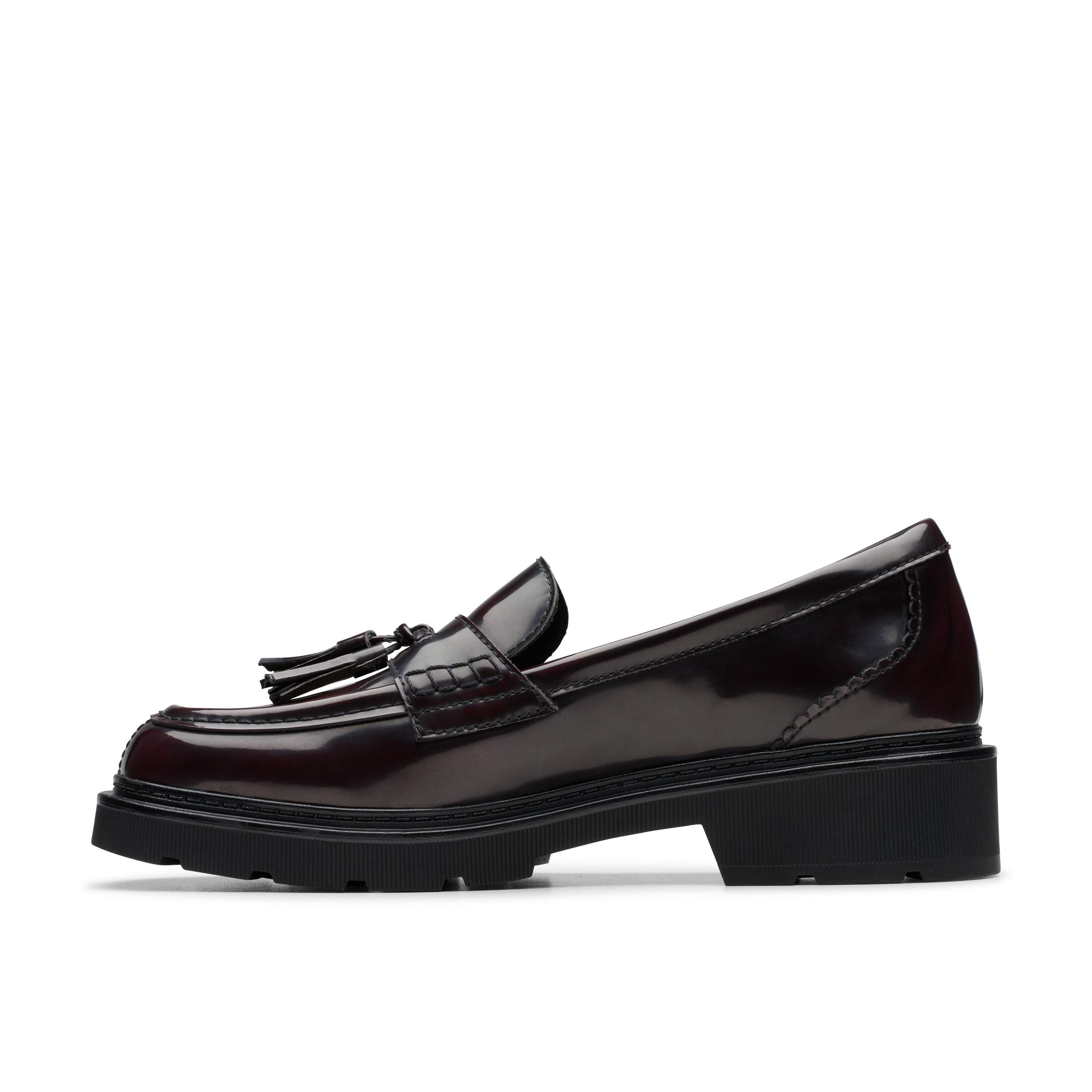 Clarks Lauryl Tassel Wine Loafers
