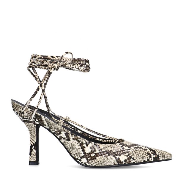 Pumps met snake print