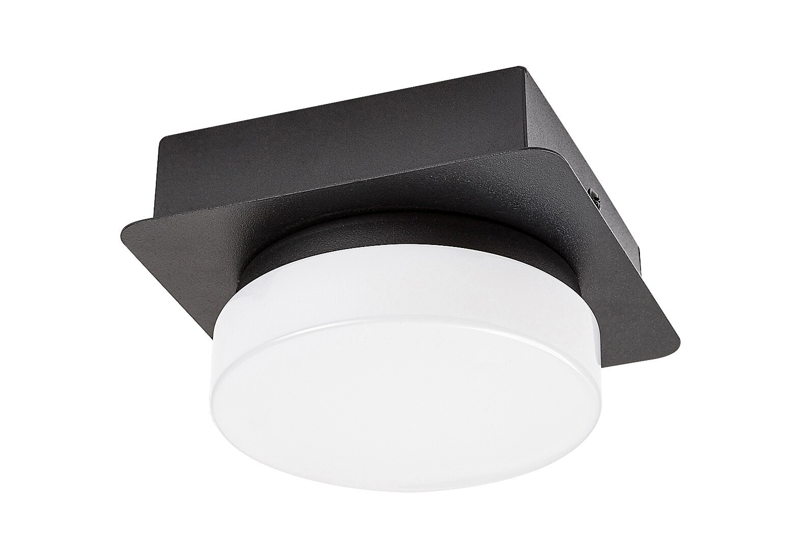 Spot kwadratowy czarno-biały Attichus LED 5W biały neutralny IP44 Rabalux