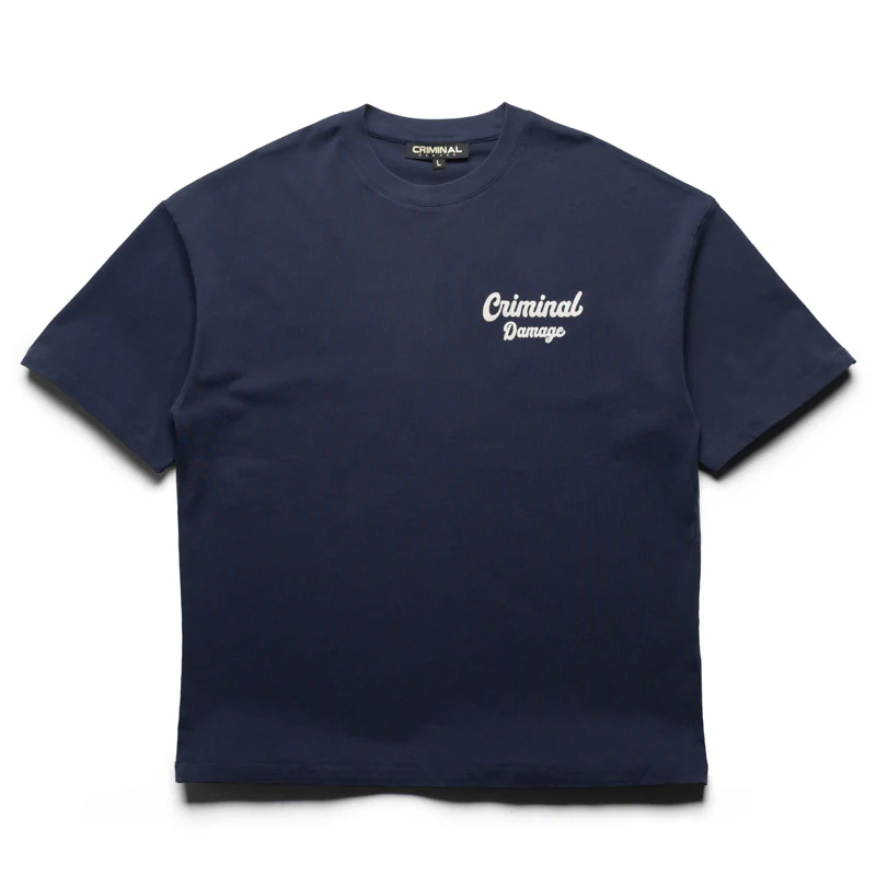 Criminal Damage Bennett Tee - Navy