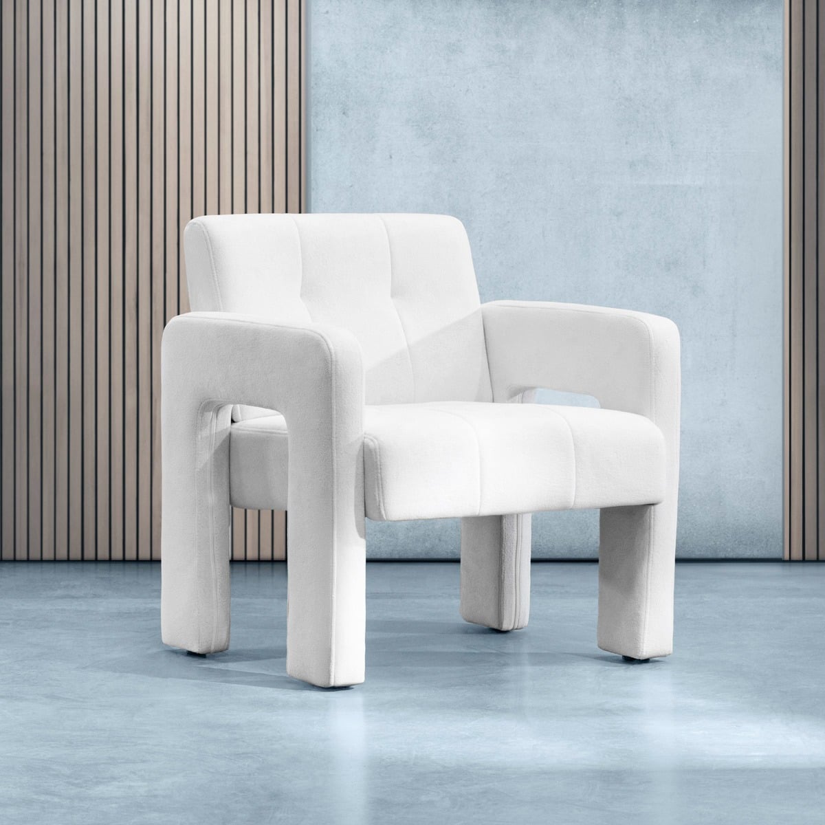 Fotel PELLE Biały 68x74x72 cm