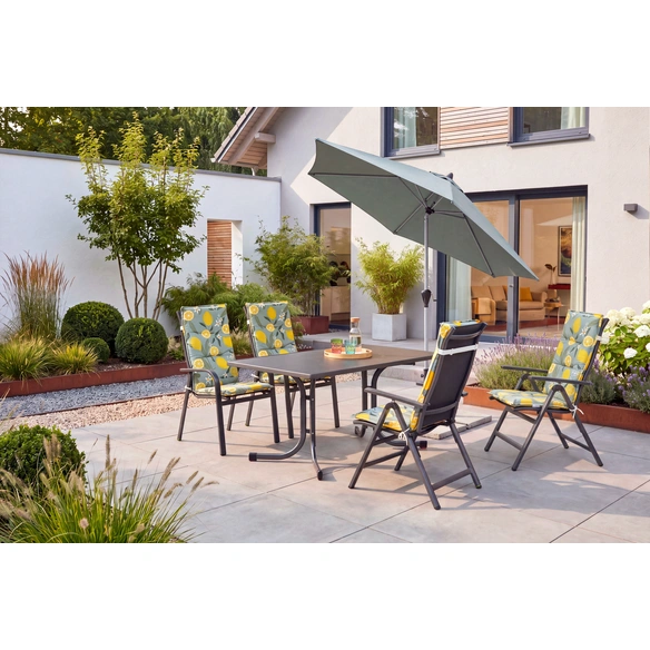 Klapptisch »Boulevard«, BxHxT: 132 x 72 x 90 cm, Stahl, anthrazit/schiefer