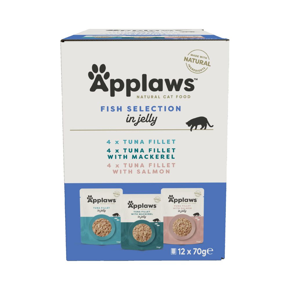 Applaws Pouches Cat Food in Jelly Mixed Pack 12 x 70g