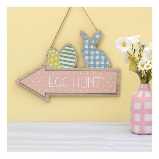 Egg Hunt Sign 26.5cm