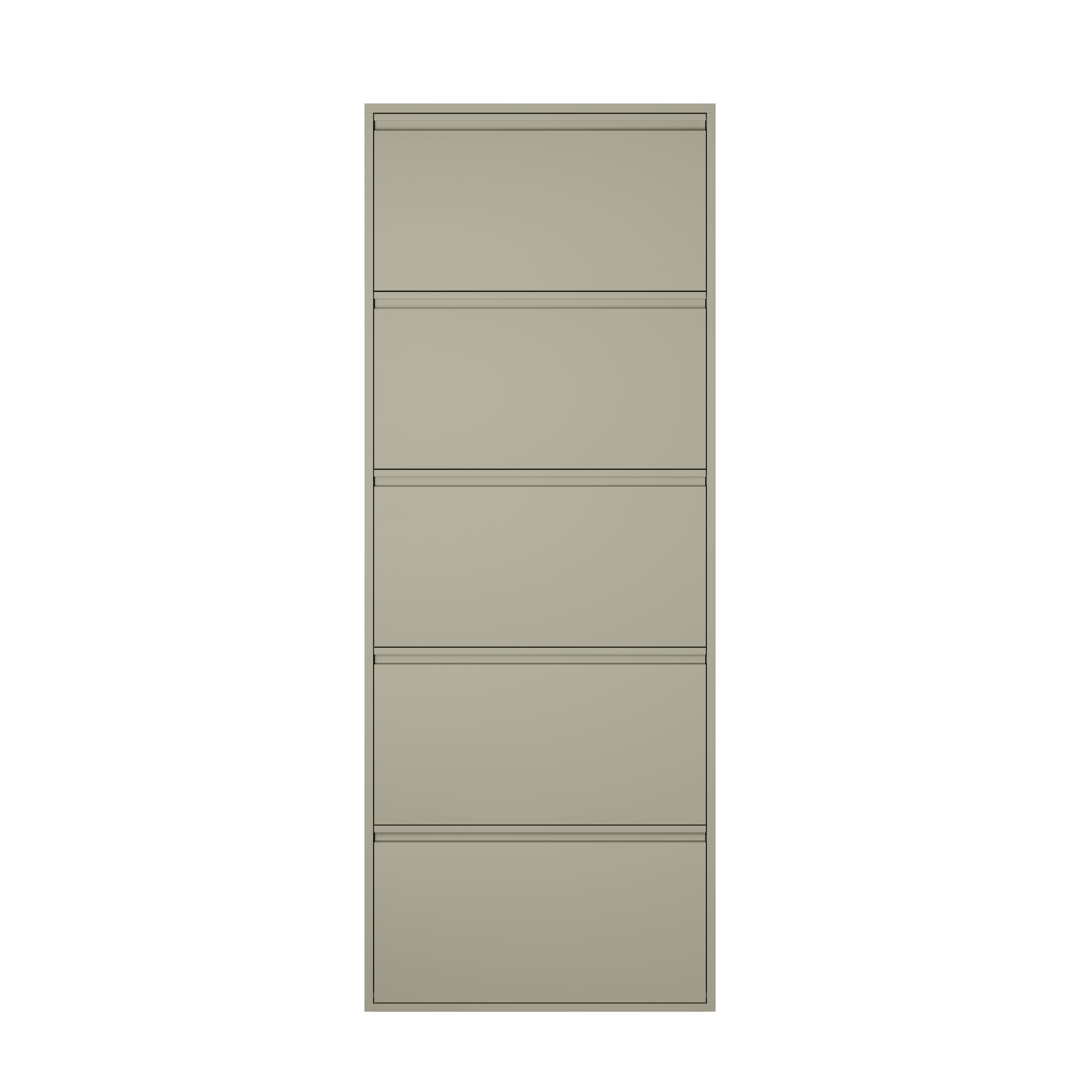 by fonQ Klip Schoenenkast - 5 Vakken - Taupe