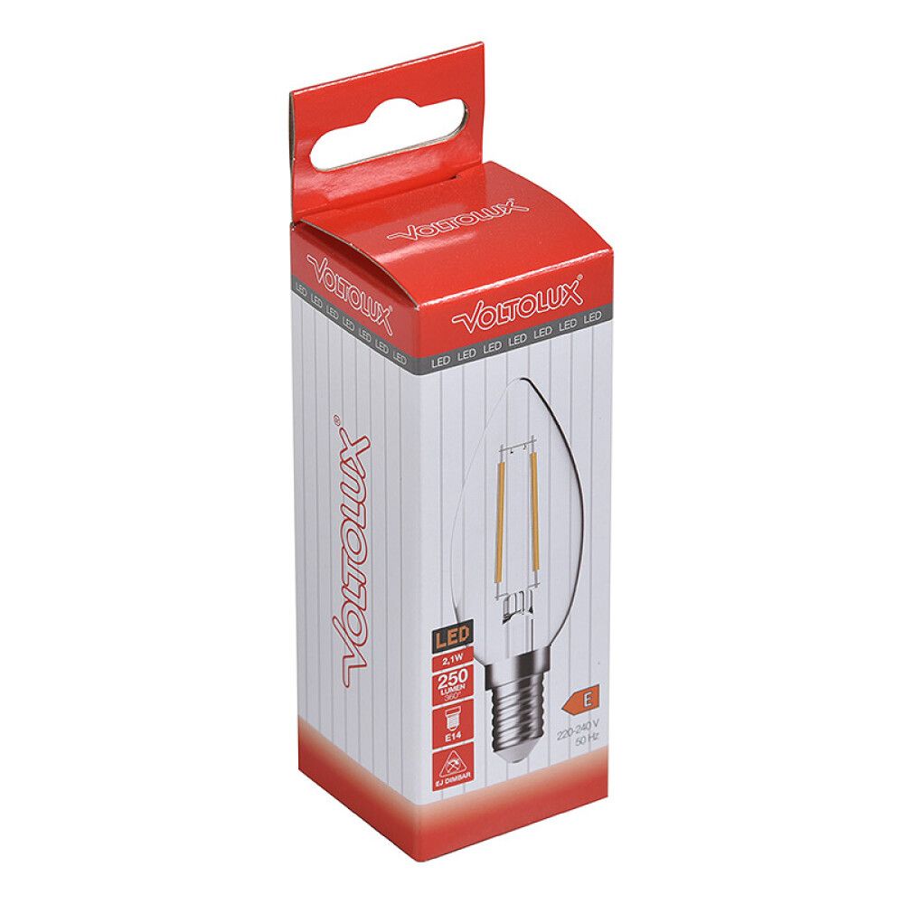 LYSPÆRE VOLTOLUX LED CLEAR E14 2.1W