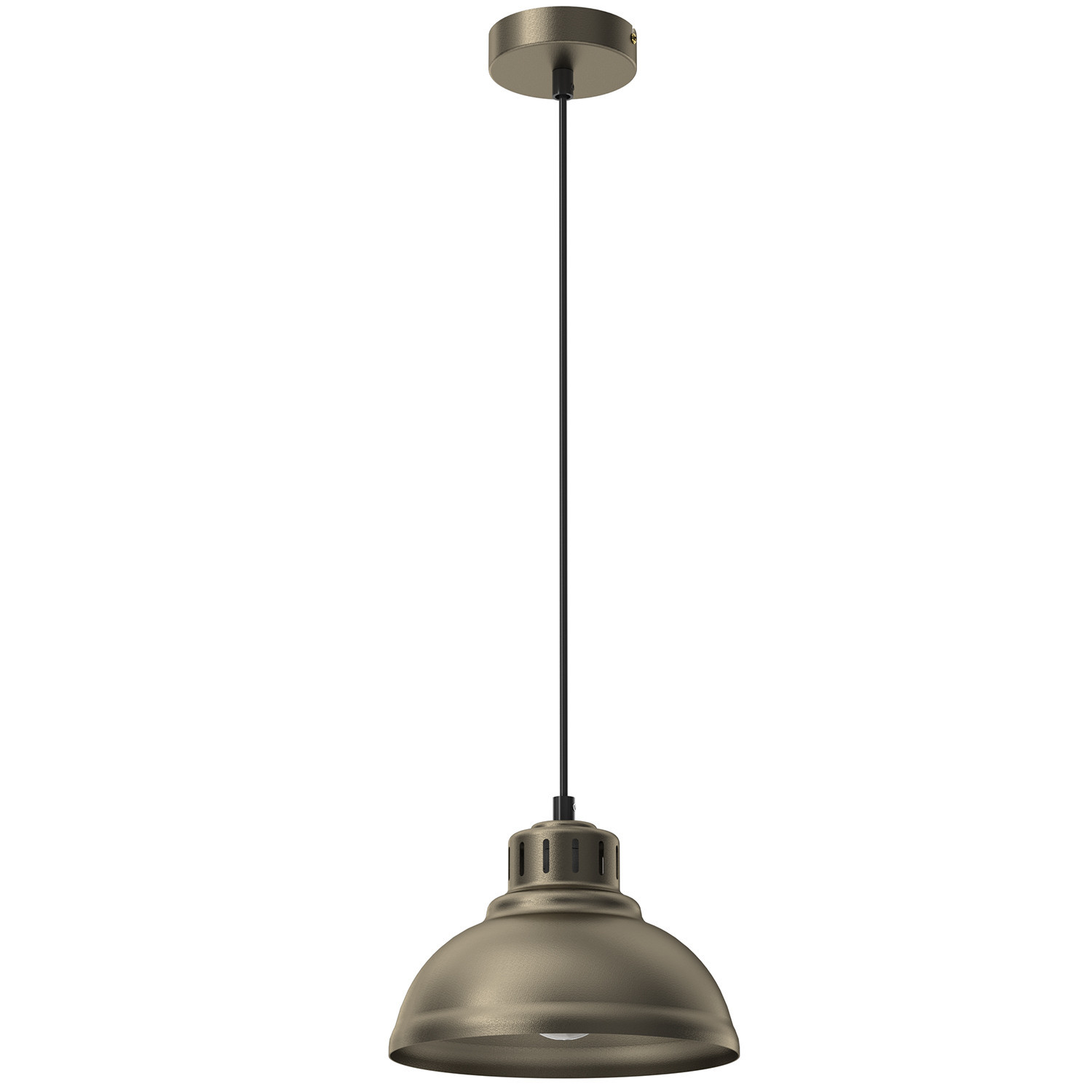 Lampa wisząca tytanowe złoto-czarna Sven 1xE27x15W Luminex