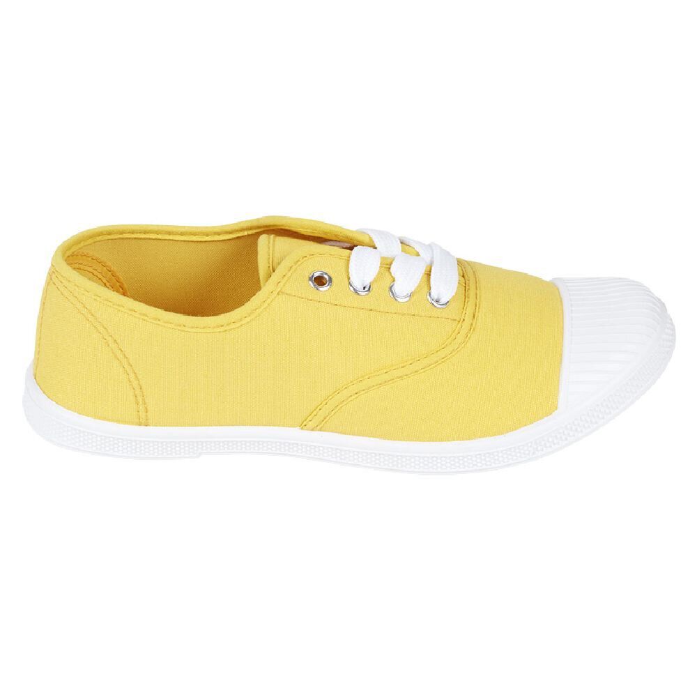 Chaussures en toile de coton jaune t 36