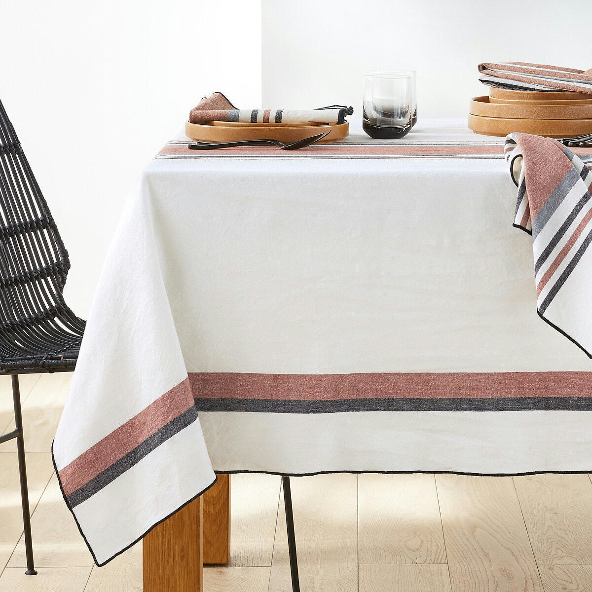 Nappe coton épais tissé-teint, Onya