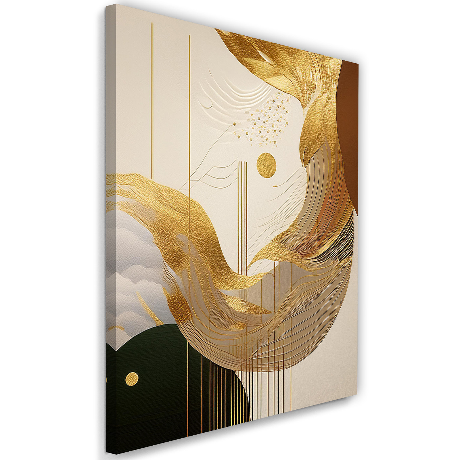 Feeby Obraz na płótnie, Abstrakcja Złoto Glamour 40x60