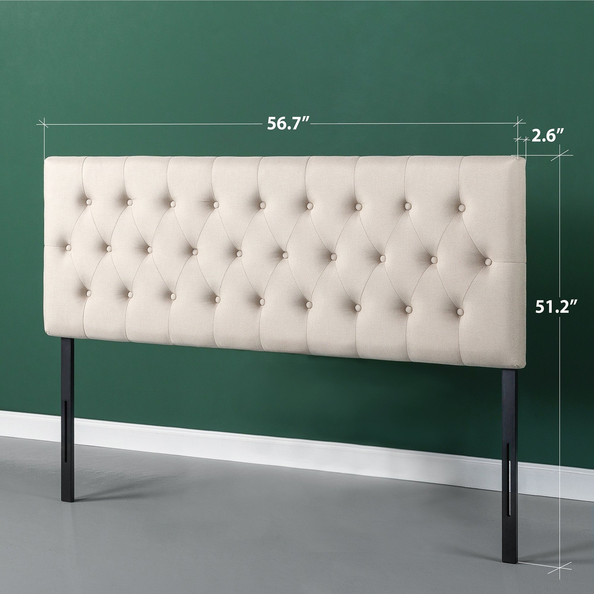 Priage by ZINUS Button Tufted Upholstered Headboard