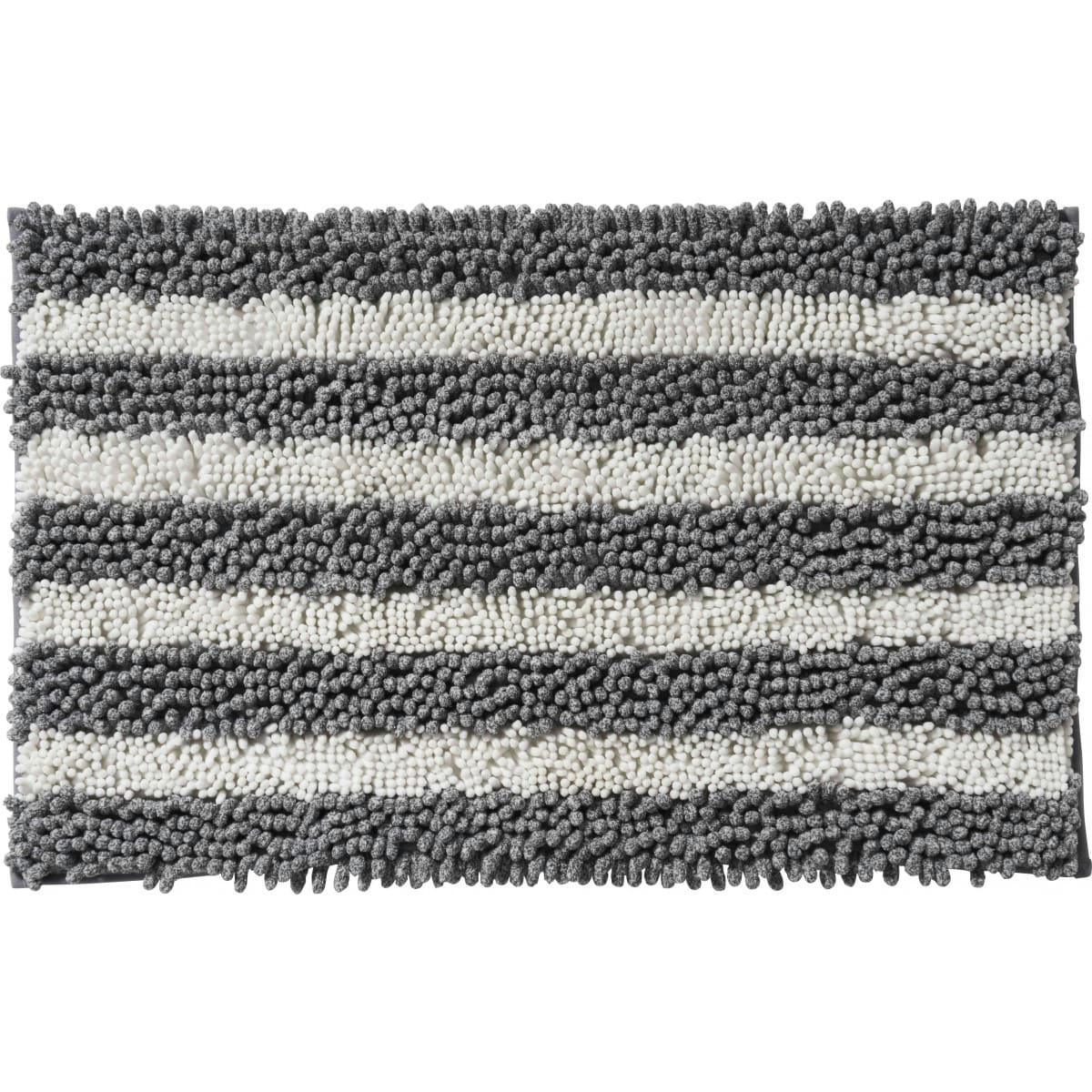 URBAN - Tapis de bain en polyester fantaisie gris 50x80cm