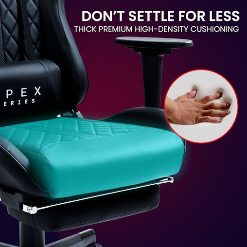 NNEMB Apex Series Reclining Gaming Ergonomic Office Chair with Footrest-Black
