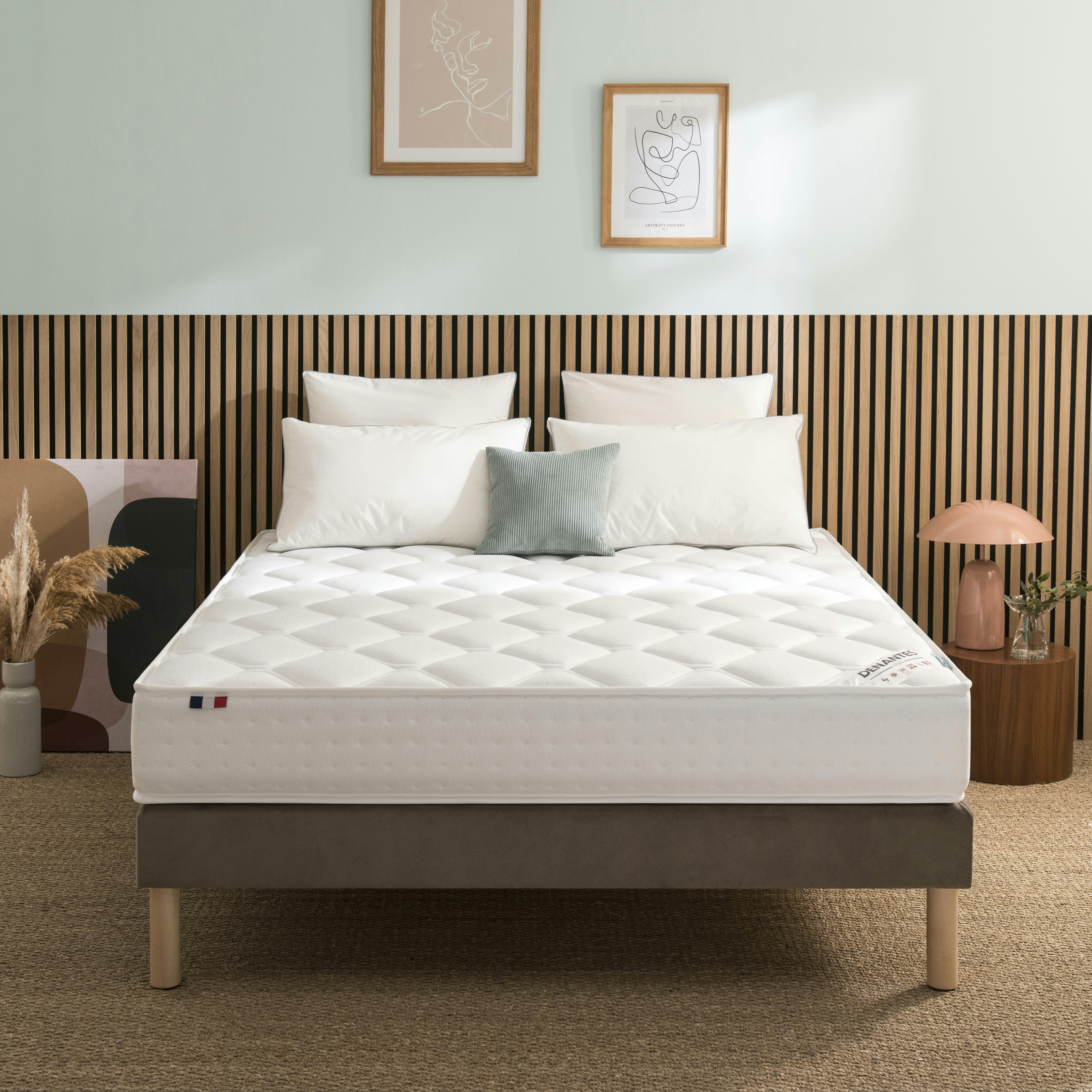 ROSCOFF - Matelas à ressorts ensachés 90x190 cm H24 cm